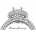 2.25 CT Round Cut Diamond Semi Mount Engagement Ring